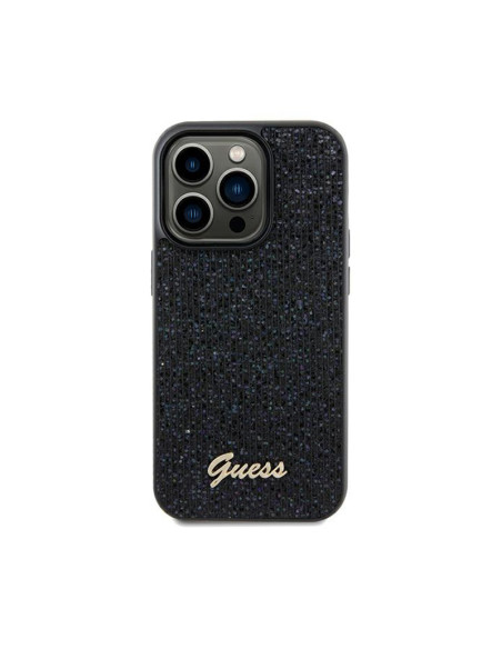 Etui Do iPhone 13 Pro Guess Disco Metal Script Czarny