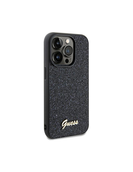 Etui Do iPhone 13 Pro Guess Disco Metal Script Czarny