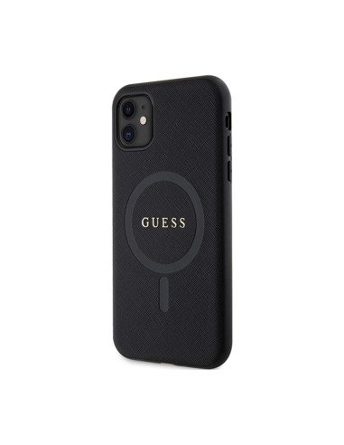Etui Do iPhone 11 Guess Saffiano MagSafe Czarny
