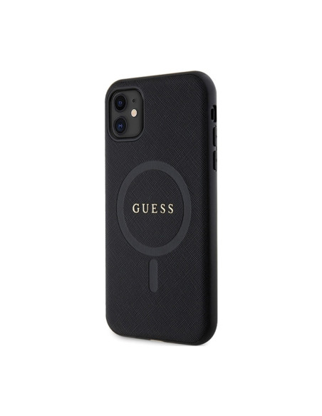 Etui Do iPhone 11 Guess Saffiano MagSafe Czarny