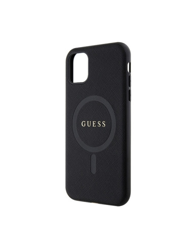 Etui Do iPhone 11 Guess Saffiano MagSafe Czarny