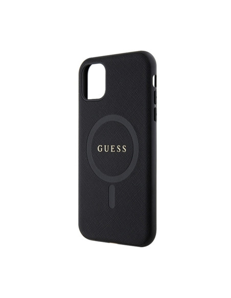 Etui Do iPhone 11 Guess Saffiano MagSafe Czarny