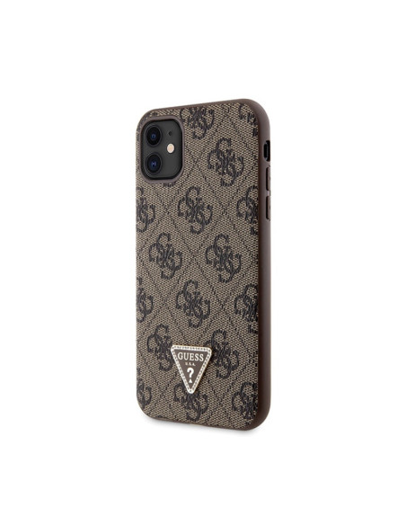 Etui Do iPhone 11 Guess Crossbody 4G Metal Logo Brązowy