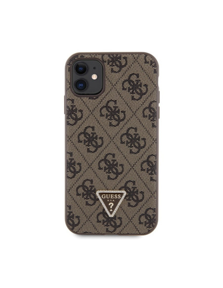 Etui Do iPhone 11 Guess Crossbody 4G Metal Logo Brązowy