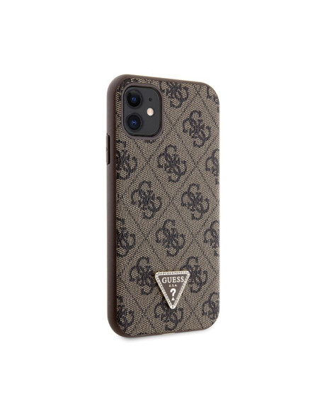 Etui Do iPhone 11 Guess Crossbody 4G Metal Logo Brązowy