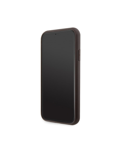 Etui Do iPhone 11 Guess Crossbody 4G Metal Logo Brązowy