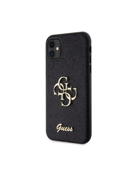 Etui Do iPhone 11 Guess Glitter Script Big 4G Czarny