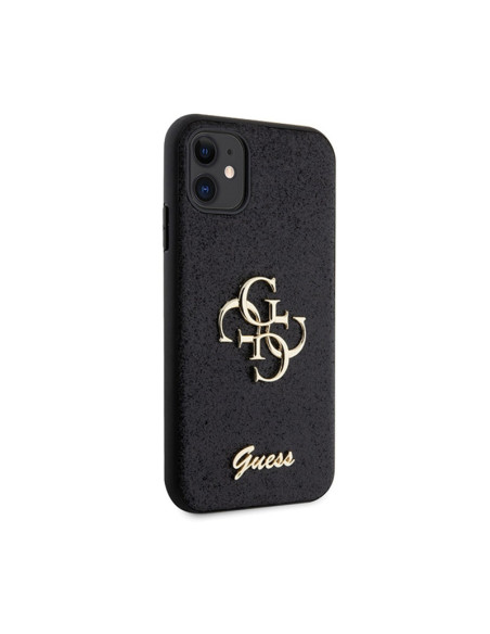 Etui Do iPhone 11 Guess Glitter Script Big 4G Czarny