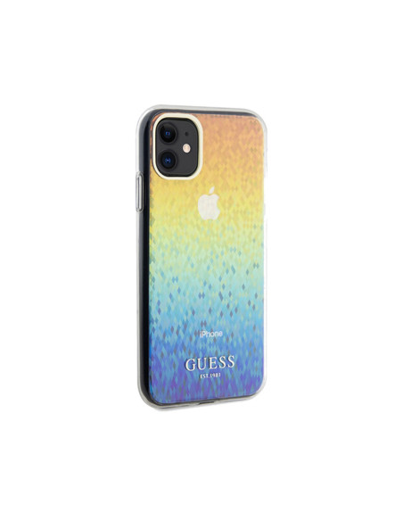 Etui Do iPhone 11 Guess IML Faceted Mirror Disco Iridescent Wielokolorowy