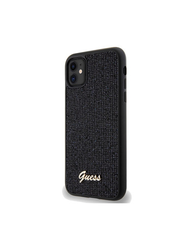 Etui Do iPhone 11 Guess Disco Metal Script Czarny