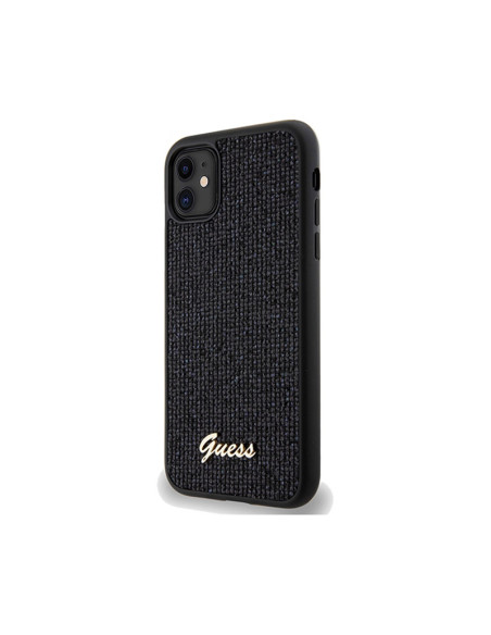 Etui Do iPhone 11 Guess Disco Metal Script Czarny