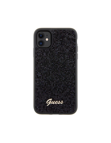 Etui Do iPhone 11 Guess Disco Metal Script Czarny