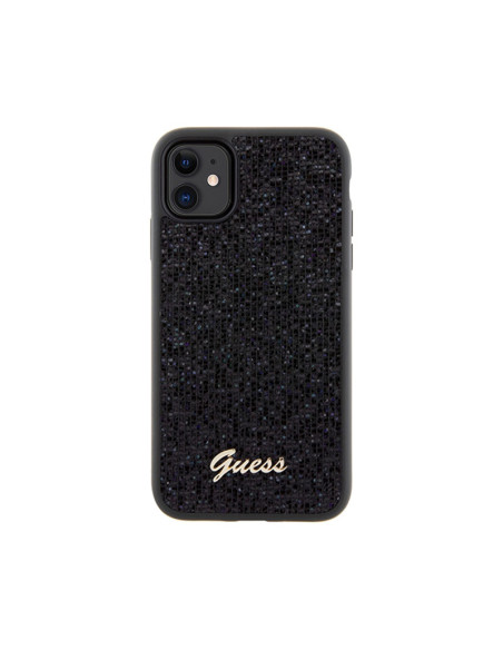 Etui Do iPhone 11 Guess Disco Metal Script Czarny