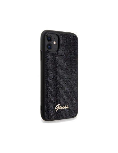 Etui Do iPhone 11 Guess Disco Metal Script Czarny