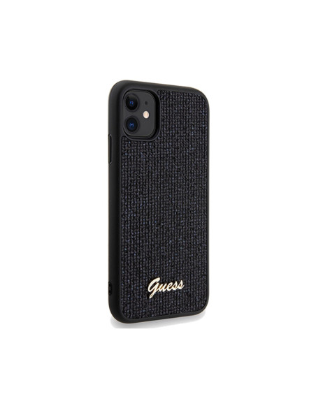 Etui Do iPhone 11 Guess Disco Metal Script Czarny
