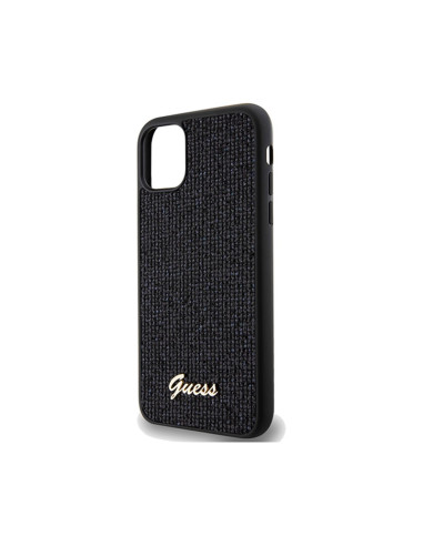 Etui Do iPhone 11 Guess Disco Metal Script Czarny