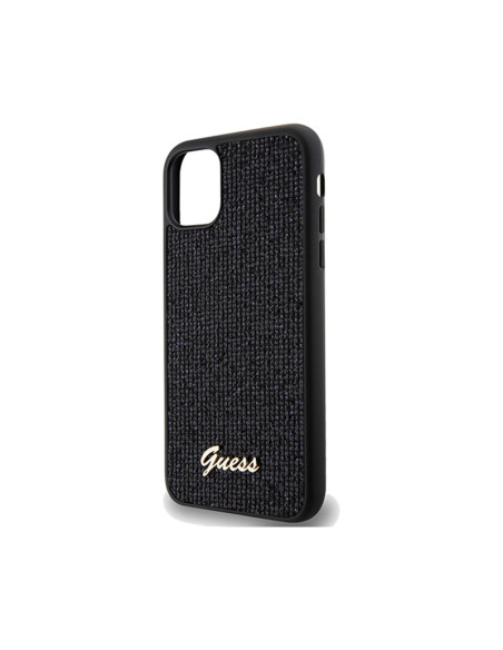Etui Do iPhone 11 Guess Disco Metal Script Czarny