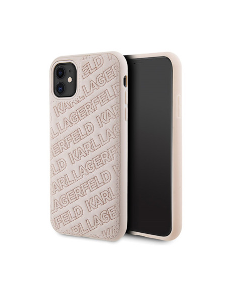 Etui Do iPhone 11 Karl Lagerfeld Quilted K Pattern Różowy