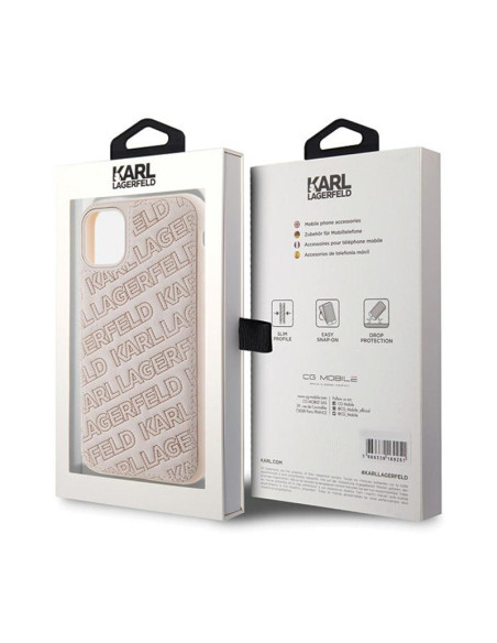 Etui Do iPhone 11 Karl Lagerfeld Quilted K Pattern Różowy