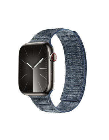 Pasek magnetyczny do Apple Watch 42/44/45/49 mm Crong Melange Niebieski