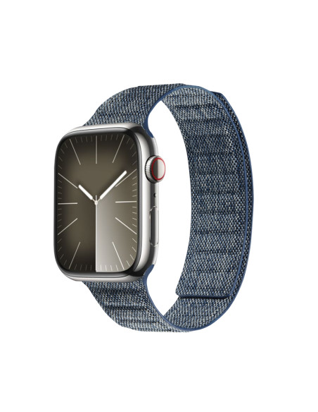 Pasek magnetyczny do Apple Watch 42/44/45/49 mm Crong Melange Niebieski