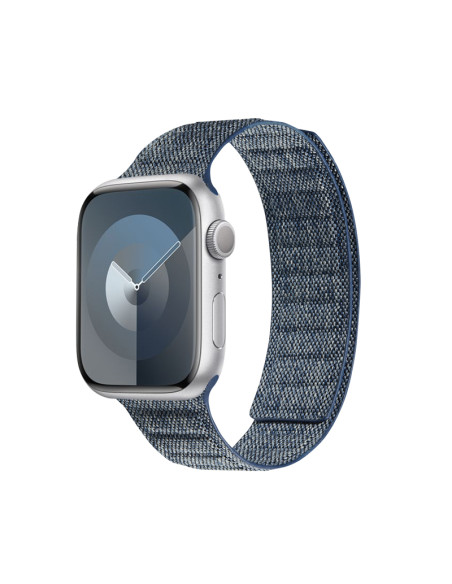 Pasek magnetyczny do Apple Watch 42/44/45/49 mm Crong Melange Niebieski