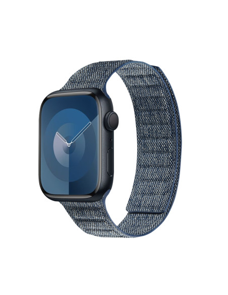 Pasek magnetyczny do Apple Watch 42/44/45/49 mm Crong Melange Niebieski