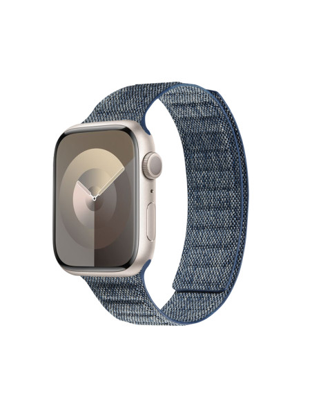 Pasek magnetyczny do Apple Watch 42/44/45/49 mm Crong Melange Niebieski