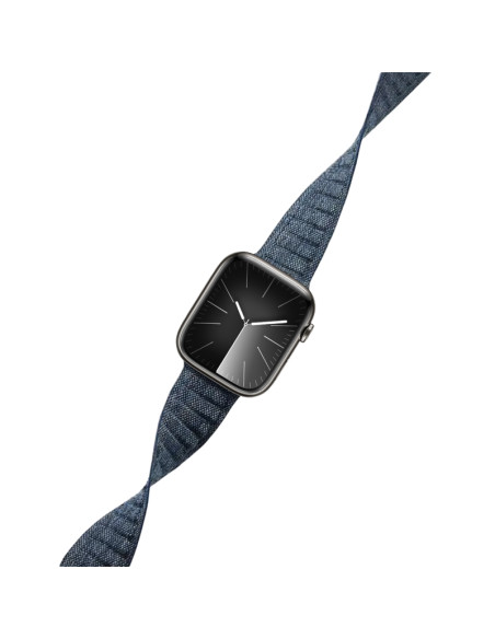 Pasek magnetyczny do Apple Watch 42/44/45/49 mm Crong Melange Niebieski