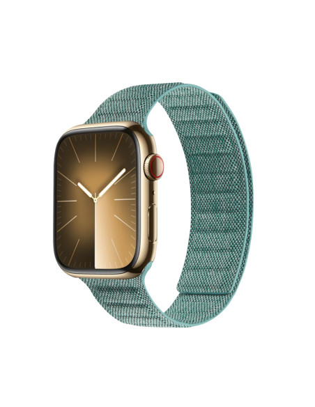 Pasek magnetyczny do Apple Watch 42/44/45/49 mm Crong Melange Zielony