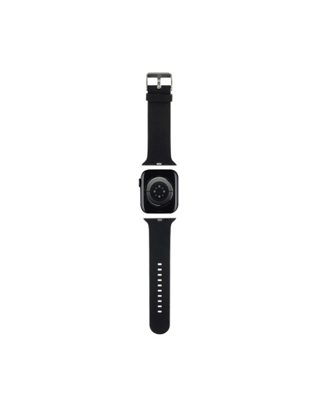 Pasek do Apple Watch 42/44/45/49 mm Karl Lagerfeld 3D Rubber Karl & Choupette Heads NFT Czarny