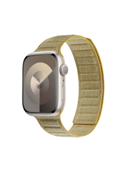 Pasek magnetyczny do Apple Watch 38/40/41 mm Crong Melange Żółty