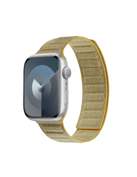 Pasek magnetyczny do Apple Watch 38/40/41 mm Crong Melange Żółty