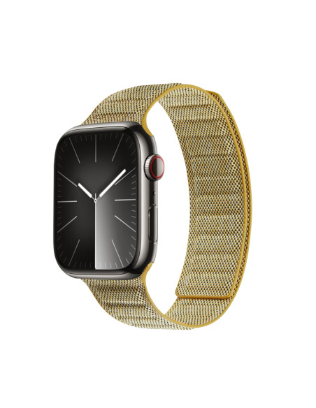 Pasek magnetyczny do Apple Watch 38/40/41 mm Crong Melange Żółty