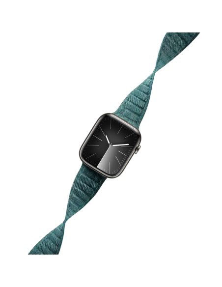 Pasek magnetyczny do Apple Watch 38/40/41 mm Crong Melange Zielony