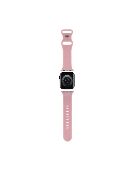 Pasek do Apple Watch 38/40/41 mm Hello Kitty Silicone Kitty Head Różowy