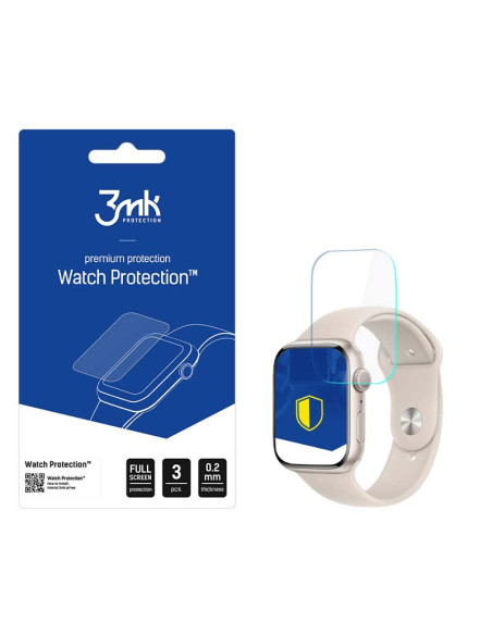 3x Folia ochronna do Apple Watch 8 41mm 3mk Watch Protection ARC+