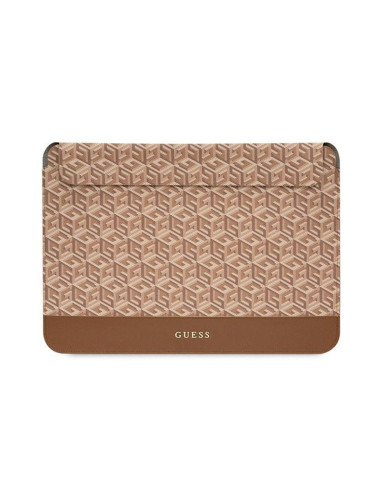Etui Do na notebooka 16" Guess GCube Stripes Computer Sleeve Brązowy