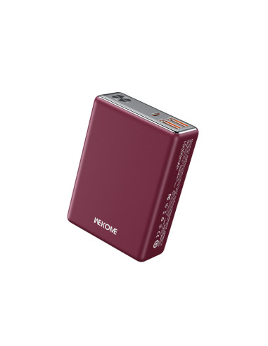 Powerbank 10000 mAh Super Fast Charging USB-C PD 20W + 2x USB-A QC3.0 22.5W WEKOME WP-27 Tint Series Czerwony