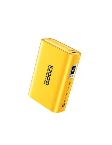 Powerbank 10000 mAh Super Fast Charging USB-C PD 20W + USB-A QC3.0 22.5W WEKOME WP-381 Tint Series Żółty
