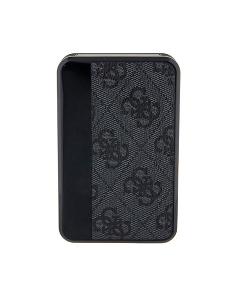 Powerbank 10000 mAh 18W Guess 4G Leather Metal Logo Czarny