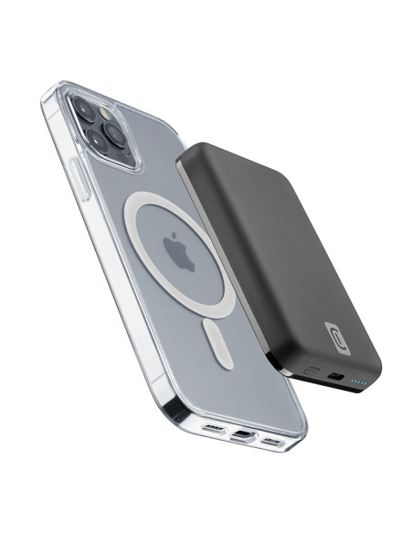 Powerbank indukcyjny 5000mAh 7.5W MagSafe Cellularline MAG 5000 Czarny
