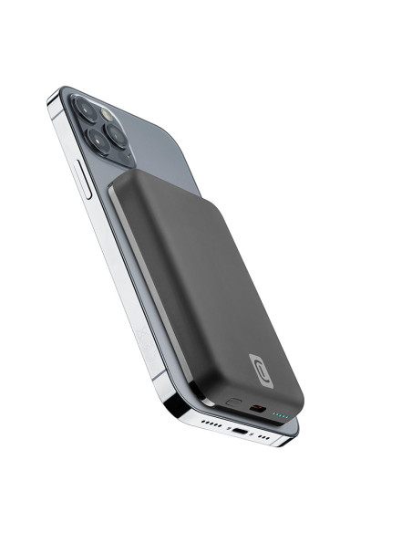 Powerbank indukcyjny 5000mAh 7.5W MagSafe Cellularline MAG 5000 Czarny