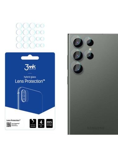 4x Szkło na obiektyw aparatu Samsung Galaxy S23 Ultra 3mk Lens Protection
