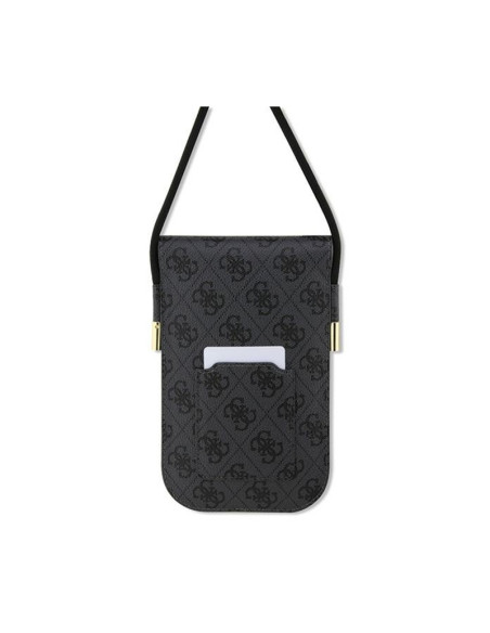 Torebka crossbody na telefon Guess 4G Metal Script Logo Czarny