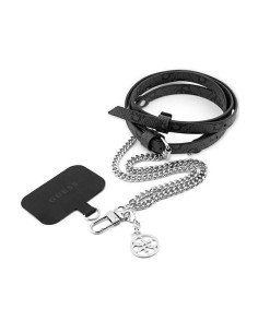 Uniwersalny pasek do telefonu Guess CBDY 4G Chain Czarny