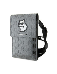 Torebka crossbody na telefon Karl Lagerfeld Saffiano...