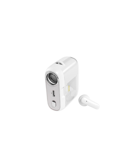 Bezprzewodowe Słuchawki Bluetooth V5.3 TWS Z Etui Ładującym Z Funkcją Projektora Wekome S28 Pop Digital Series Biały
