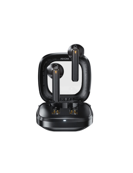 Bezprzewodowe Słuchawki Bluetooth V5.3 TWS Z Etui Ładującym Wekome VB09 Cyerin Series Czarny