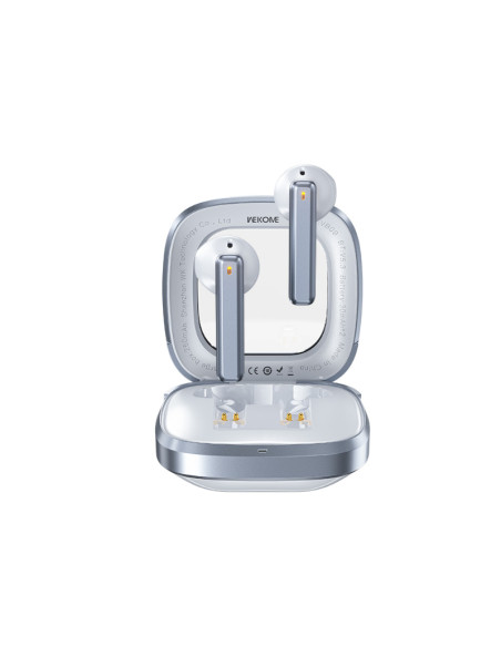 Bezprzewodowe Słuchawki Bluetooth V5.3 TWS Z Etui Ładującym Wekome VB09 Cyerin Series Biały